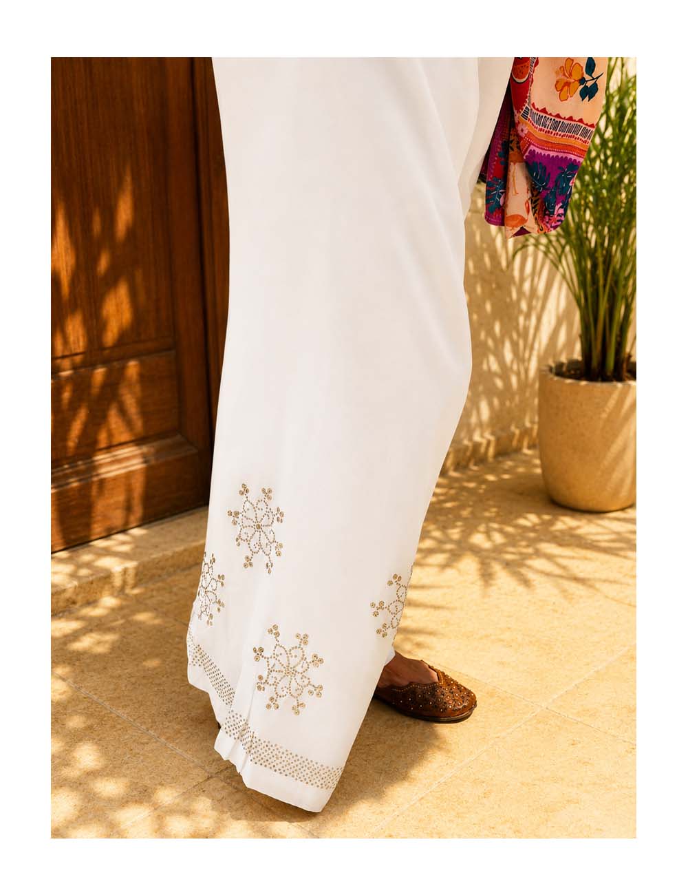 Ankle length Plazzo In Georgette with Shantoon lining